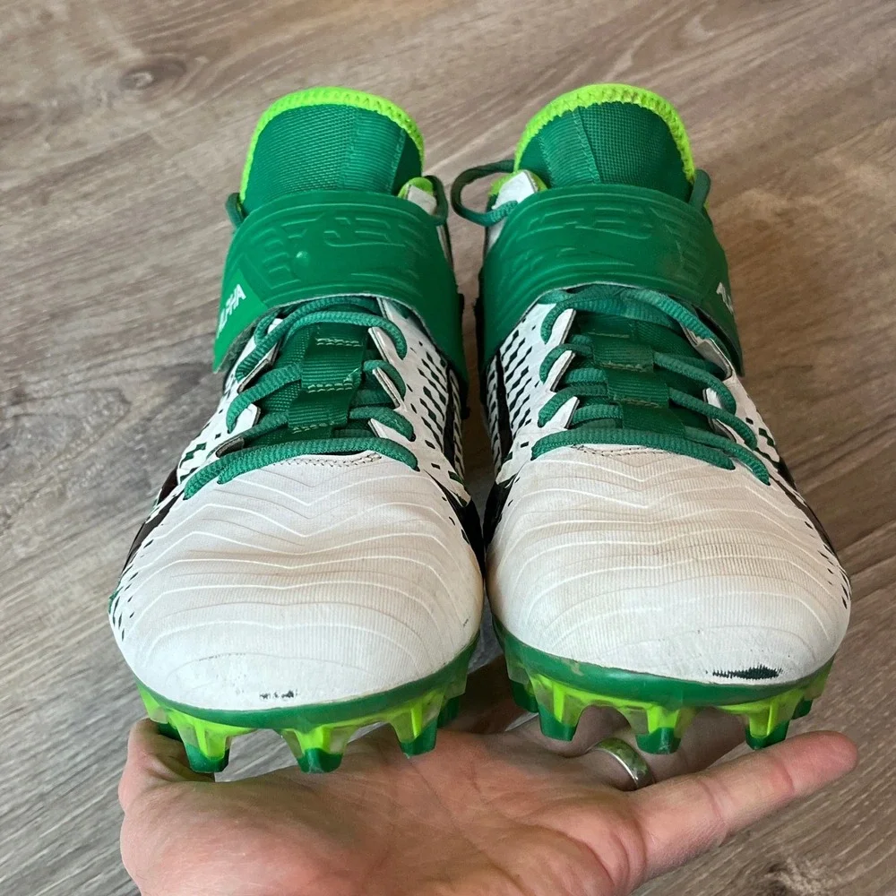 Nike Alpha Menace Pro 2 Football Cleats Mid White‎ Pine Mens 11 UK 10 EU 45